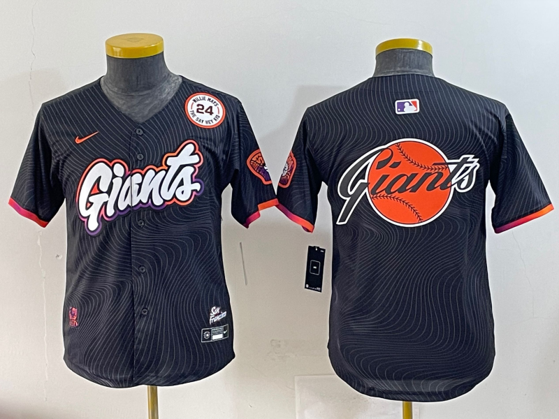 Youth 2025 MLB San Francisco Giants blank black jersey style 16->youth mlb jersey->Youth Jersey